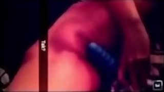 18 years old teen masturbing on snapchat with blue dildo