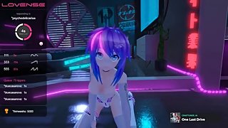 Hot japanese girl masturbates for her weeb viewers in 2 dimensions