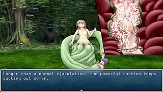 A vore plant girl force a guy to cum before eating him