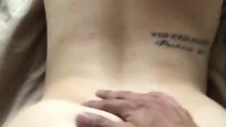 Young mom taking dick before she goes back home