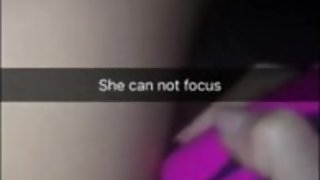 Sister masturbating to orgasm - snapchat - found on her phone pt.1-3