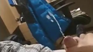 Hot English boy shoots huge amount of cum after 8 hours of masturbating