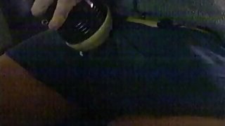 I fuck my horny wet rubber cunt with my thick cock