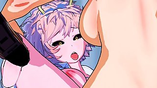 My Hero Academia - Mina Ashido X Futanari Tsuyu Asui 3D Hentai