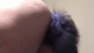 Sexy big ass teen with buttplug tail