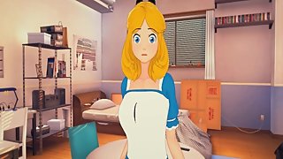 (3D Hentai)(Disney)(Alice in Wonderland) Sex with Alice