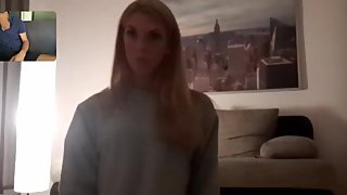 Leggy Lana: Casting on Webcam, Masturbation and Cum, Amateur Model.