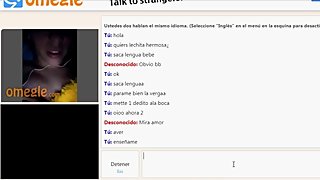 Adolescente Hermosa de Omegle me ensena sus Tremendas Tetas y culo al final