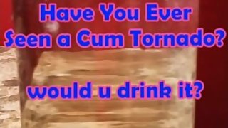 Teen does "Cum Tornado" Experiment After School