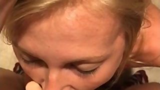 POV Blowjob from pretty blonde