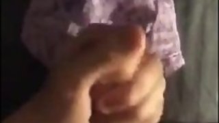 Cumming all over Beth's panties