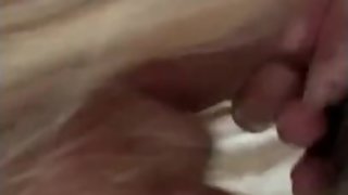 Blonde slut sucks and takes it