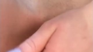 College Girl Fingering Herself Before shower