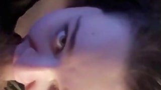 POV teen getting face fucked by older man