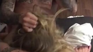 Two gangsters fuck a good slut