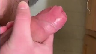 HORNY 18 YEAR OLD VIRGIN JERKS OFF UNCIRCUMCISED COCK
