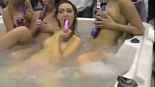 xxx `Expro awards show with Pole Position Girls in the Hot Tub!