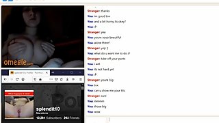 Omegle cute girl with big tits playing with me cam frozen at the end