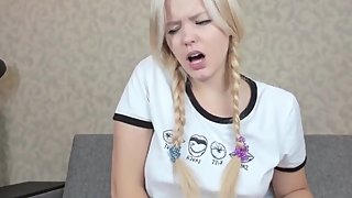 Tiny Teen Fingers Her Tight Little Pussy And Moans And Squirms