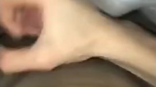 Hot english lad playing with his big dick on snapchat