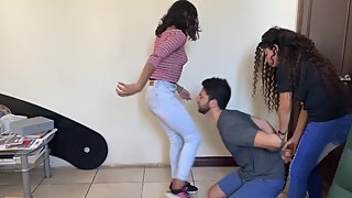 Amanda and Lizzie ballbusting! (Preview)