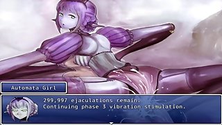 A bugged robot girl force a guy to cum 300 000 times