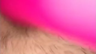 RUBBING MY BIG CLIT WITH MY DILDO