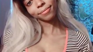 Busty Petite Camgirl Striptease compilation