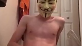 Sexy young teen jerks and fingers himself