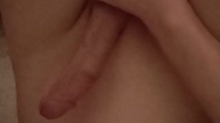 Edging and squeezing my balls until I cum on myself