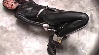 shackled in latex