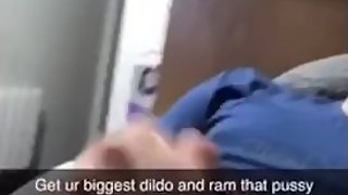 Cute English teen wanking on snapchat