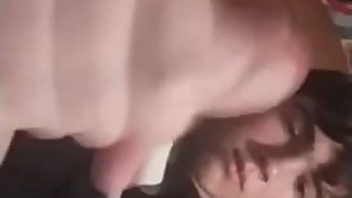 Hot English teen playing with his big dick on snapchat