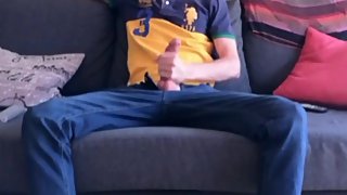 pleasuring myself on the couch