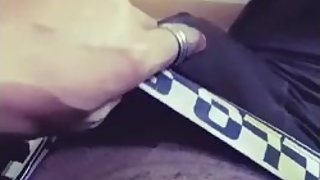 Play and tease - While practicing ukelele