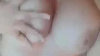 Sexy greek teen slut plays with her boobs