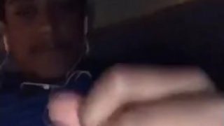 British Indian teen with big dick wanking on snapchat