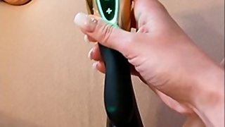 Teen masturbates for first time with a vibrator and has an insane orgasm