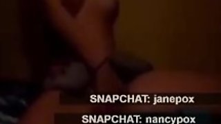 Horny Asian Teen Girl Naked Masturbating infront of Snapchat Live