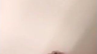 Teen Washes and Rubs lotion on her feet