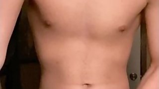 Young Guy Strips and Masturbates While Everyone Is Home