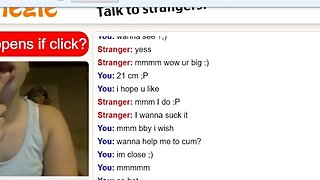Omegle Girl shows Tits and suck finger for me