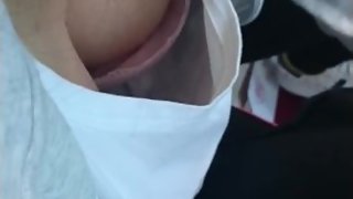 My young sister's charming boob