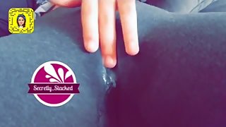SQUIRTING & CREAMING MY YOGA PANTS!! COLLEGE SLUT FEMALE MASTURBATION :)