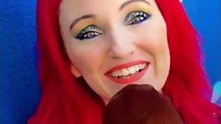 Gorgeous redhead cumtribute