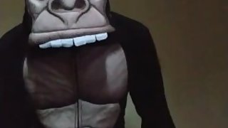 Wild Gorilla Ravages Ebony Teen