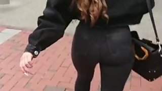 Candid Tight Teen Ass Black e Jeans