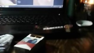 Recording a 19yr old faggot on skype & spying a huge cock holder on cam4