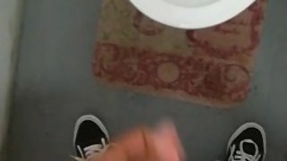 Bathroom masturbate (part 1): caught by slutty stepsister - Carolina Cortez